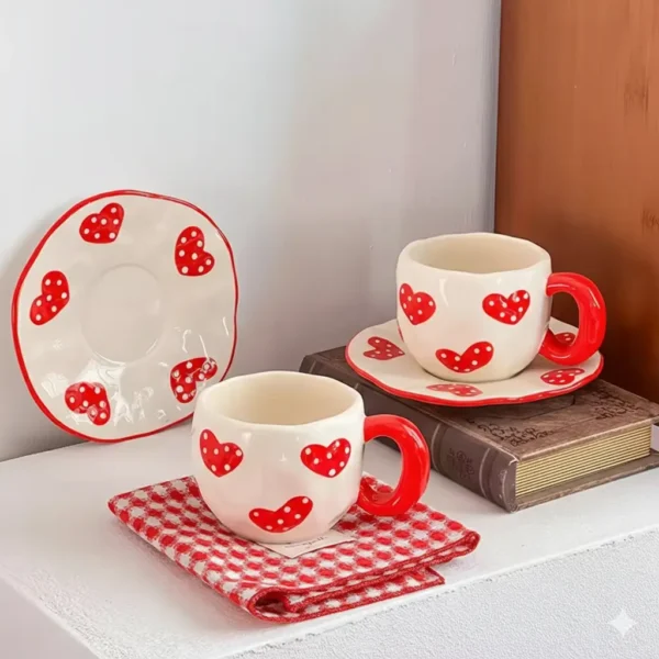 Ceramic Cup with Saucer