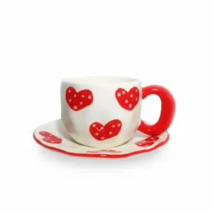 Ceramic Cup with Saucer