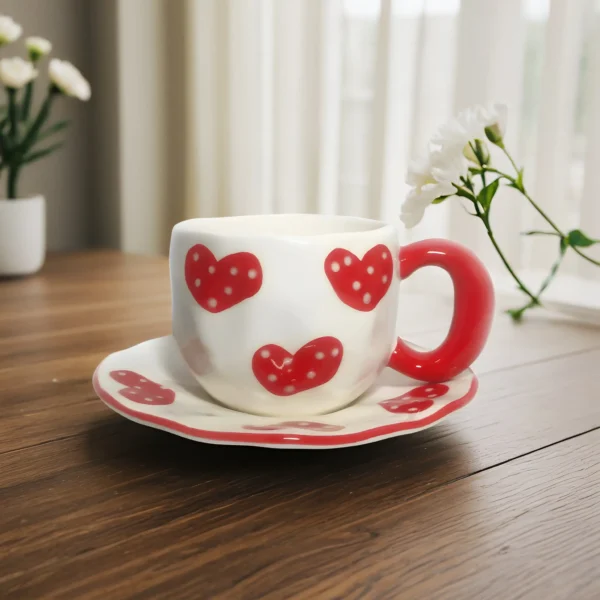 Ceramic Cup with Saucer