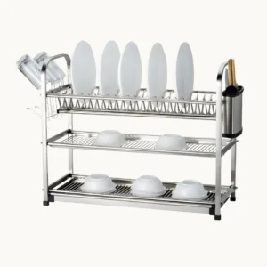 Binca 3-Tier Stainless Steel Dish Rack