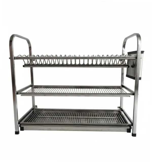 Binca 3-Tier Stainless Steel Dish Rack
