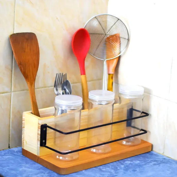 Wooden Spoon Organizer