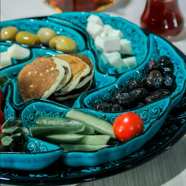 Turkish Hand-Painted 8pcs Meze Serving Set