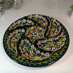 Turkish Hand-Painted Meze Serving Set (Çerezlik) 1