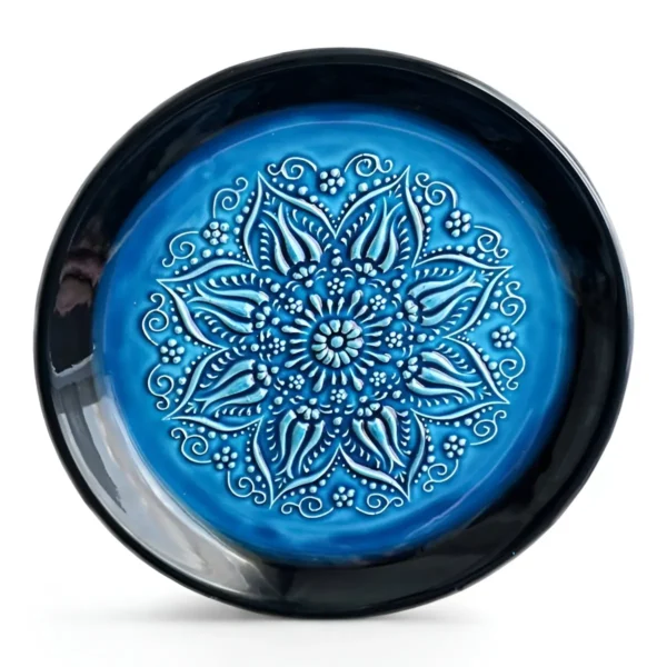 Original Turkish Hand-Painted 8pcs Meze Serving Set Blue