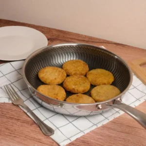 double sided honeycomb frypan