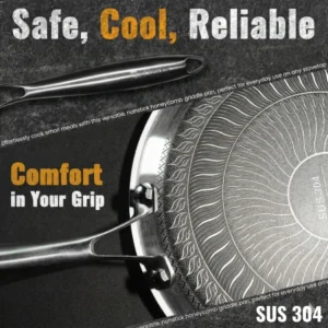 double sided honeycomb frypan