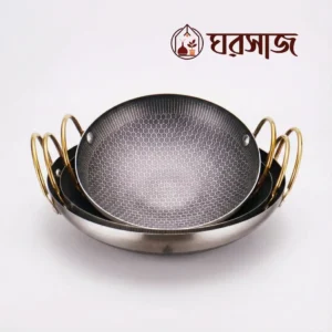 double sided honeycomb wok pan korai