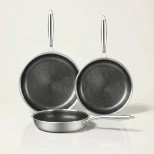 double sided honeycomb frypan