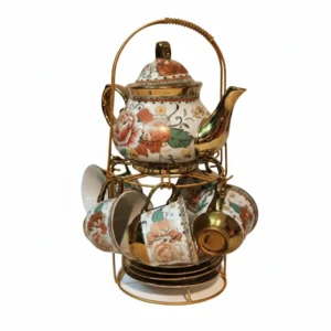 vintage floral tea cup set