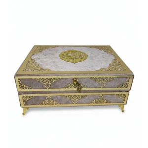 velvet mirror detail quran box set