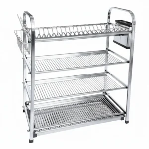 4 layer stainless steel dish rack