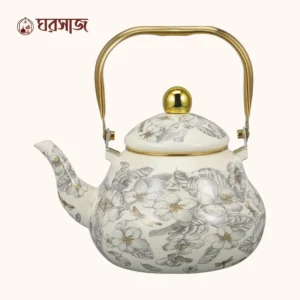 classic botanical enamel kettle