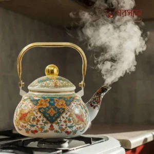 vintage royal moroccan enamel kettle